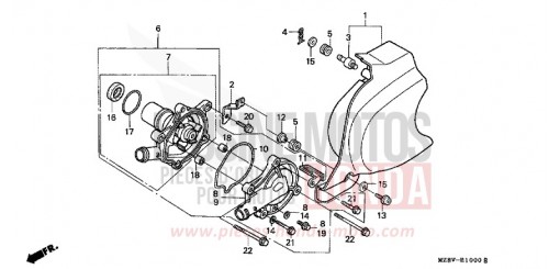 WATER PUMP VT600CV de 1997